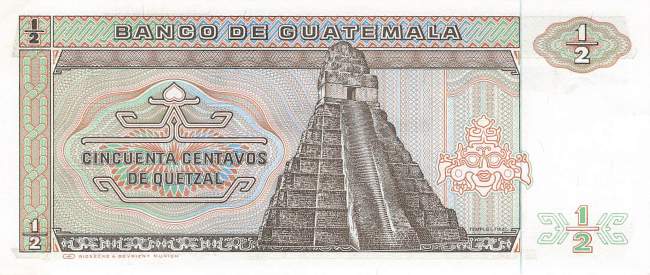 0,50 Quetzal p65 Guatemala 1988